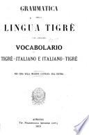 Grammatica della lingua tigrè