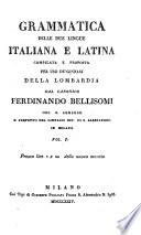 Grammatica delle due lingue italiana e latina (etc.)