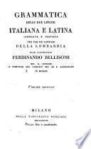 Grammatica delle due lingue italiana e latina (etc.)