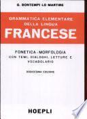 Grammatica elementare della lingua francese