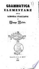 Grammatica elementare della lingua italiana di Giuseppe Paliotta