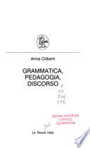 Grammatica, pedagogia, discorso