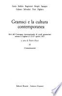 Gramsci e la cultura contemporanea