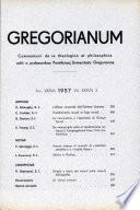 Gregorianum: Vol. 38, No. 3