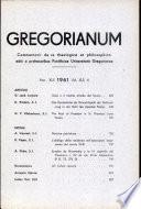 Gregorianum: Vol. 42