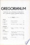 Gregorianum: Vol.43: 2
