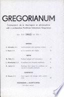 Gregorianum: Vol. 45, No. 1