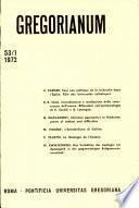 Gregorianum: Vol. 53, No.1