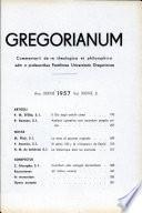 Gregorianum: Vol.XXXVIII 2 1957