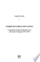 Guerra di classe e lotta umana