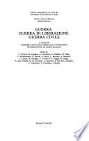 Guerra, guerra di liberazione, guerra civile
