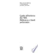 Guida all'Archivio del '900