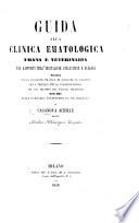 Guida alla clinica ematologica umana e veterinaria nei rapporti dell'irritazione, congestione e flogosi, etc