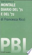 Guida alla lettura di Montale, Diario del '71 e del '72