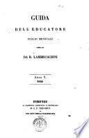 Guida dell'educatore foglio mensuale redatto da Raffaello Lambruschini