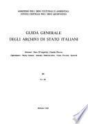 Guida generale degli archivi di Stato italiani