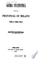 Guida Statistica Della Provincia Di Milano (etc.)