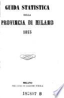 Guida Statistica Della Provincia Di Milano (etc.)