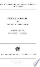 Guide's Manual for TM 30-1503 (Italian)