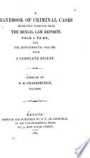 Handbook of Criminal Cases