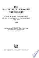 Hauptinstruktionen Gregors 15