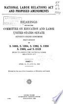 Hearings, Reports and Prints of the Senate Committee on Education and Labor