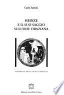Heinze e il suo saggio sull'ode oraziana