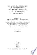 Helvetia sacra: Die Orden mit Augustinerregel. Bd. 1. Les chanoines réguliers de Saint-Augustin en Valais. Bd. 2. Die Augustiner-Chorherren und die Chorfrauen-Gemeindschaften in der Schweiz. Bd. 3. Die Prämonstratenser und Prämonstratenserinnen in der Schweiz. Bd. 5. Die Dominikaner und Dominikanerinnen in der Schweiz (2 v.). Bd. 6. Die Augustiner-Eremiten, die Augustinerinnen, die Annunziatinnen und die Visitandinnen in der Schweiz. Bd. 7. Die Johanniter, die Templer, der Deutsche Orden, die Lazariter und Lazariterinnen, die Pauliner und die Serviten in der Schweiz (2 v.)