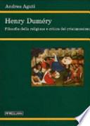 Henry Duméry. Filosofia della religione e critica del cristianesimo
