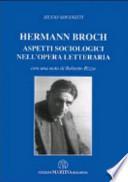 Hermann Broch. Aspetti sociologici nell'opera letteraria