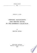 Hispanic Manuscripts and Printed Books in the Barberini Collection