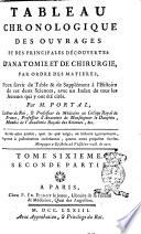 Histoire de l'anatomie et de la chirurgie, contenant l'origine & les progres de ces sciences; avec un tableau chronologique des principales decouvertes, & un catalogue des ouvrages d'anatomie & de chirurgie, des memoires academiques, des dissertation inserees dans les journaux, & de la plupart des theses qui ont ete soutenues dans les Facultes de medecine de l'Europe par m. Portal, lecteur du Roi, ... Tome premier [-septieme]