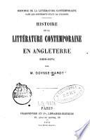 Histoire de la littérature contemporaine en Angleterre