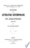 Histoire de la littérature contemporaine en Angleterre