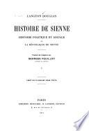 Histoire politique et sociale de la République de Sienne