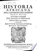 Historia Africana della divisione dell'Imperio degli Arabi