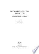 Historia Apollonii regis Tyri