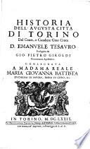 Historia dell'augusta città di Torino