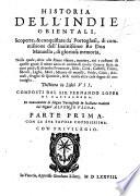 Historia dell'Indie Orientali, scoperte, & conquistate da' portoghesi