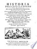 Historia della cittá e regno di Napoli ...