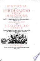 Historia di Ferdinando Terzo imperatore