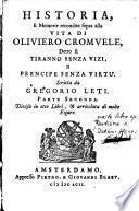 Historia e memorie recondite sopre alla vita di Oliviero Cromvele