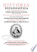 Historia ecclesiastica per annos digesta
