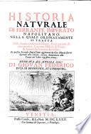 Historia Natvrale Di Ferrante Imperato Napolitano