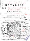 Historia Natvrale Di G. Plinio Secondo