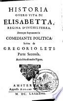 Historia o Vero vita di Elisabetta, Regina d'Inghilterra