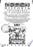 HISTORIA VNIVERSALE DI M. GASPARO BVGATI MILANESE