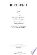 Historical Sciences in Czechoslovakia