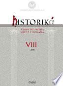 Historiká. Studi di storia greca e romana (2018)