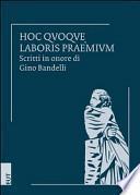 Hoc quoque laboris praemium